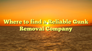 Where to find a Reliable Gunk Removal Company
