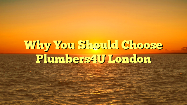 Why You Should Choose Plumbers4U London